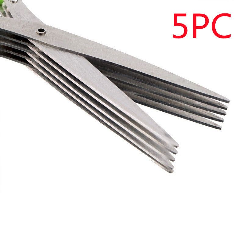 Multifunctional Stainless Steel Kitchen Scissors - V-Shaped, Japanese Style