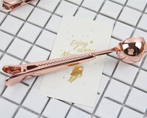 Stainless Steel Coffee Clip Spoon - Multi-Function Scoop and Clip
