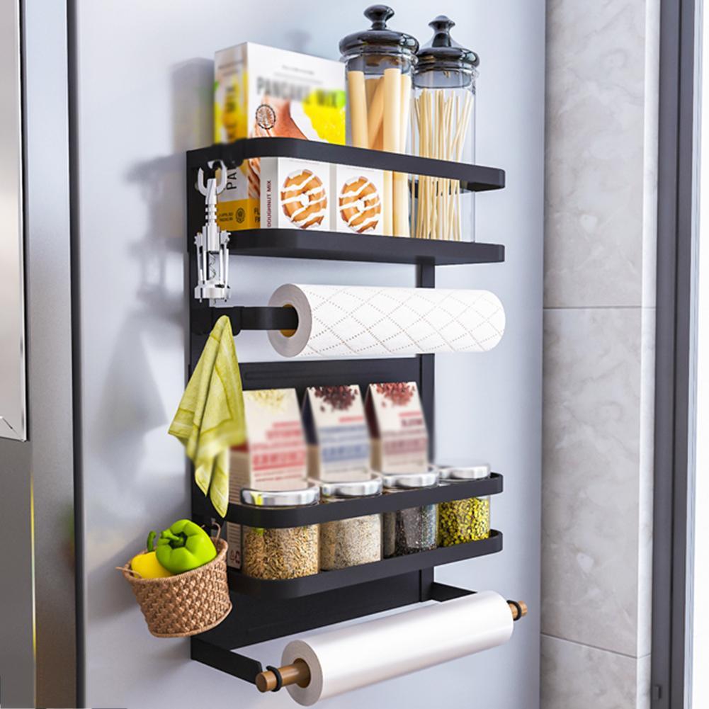 Magnetic Refrigerator Shelf - Wall-Mounted, Durable Metal, Anti-Rust & Scratch-Resistant