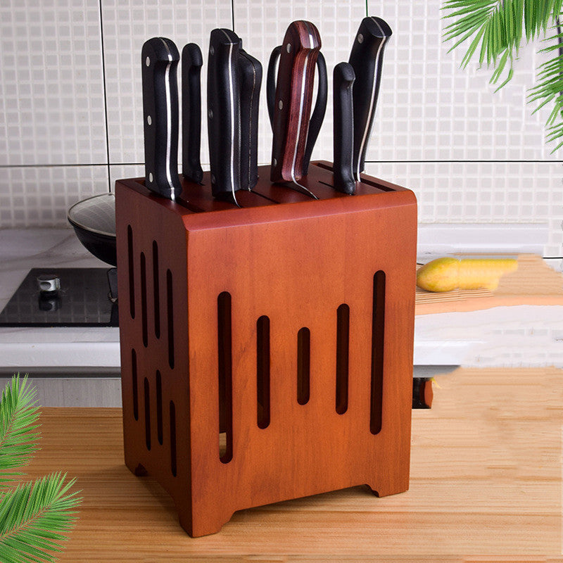 Ventilated Kitchen Knife Holder - Mold and Moisture Resistant, Wall-Mountable & Tabletop