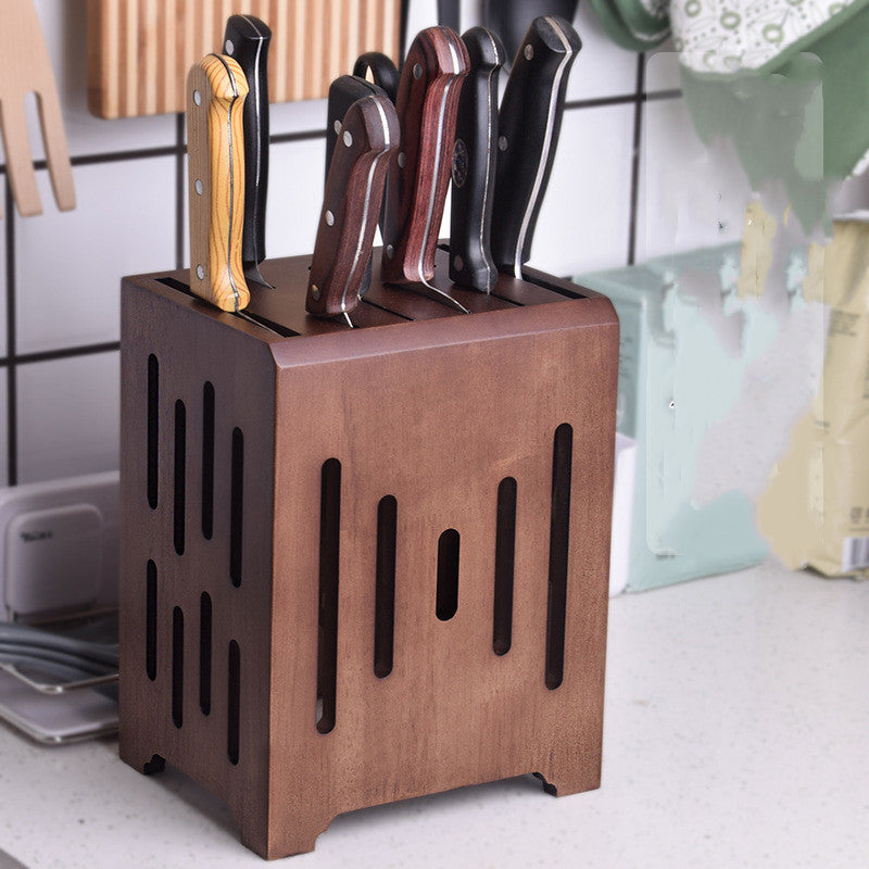 Ventilated Kitchen Knife Holder - Mold and Moisture Resistant, Wall-Mountable & Tabletop