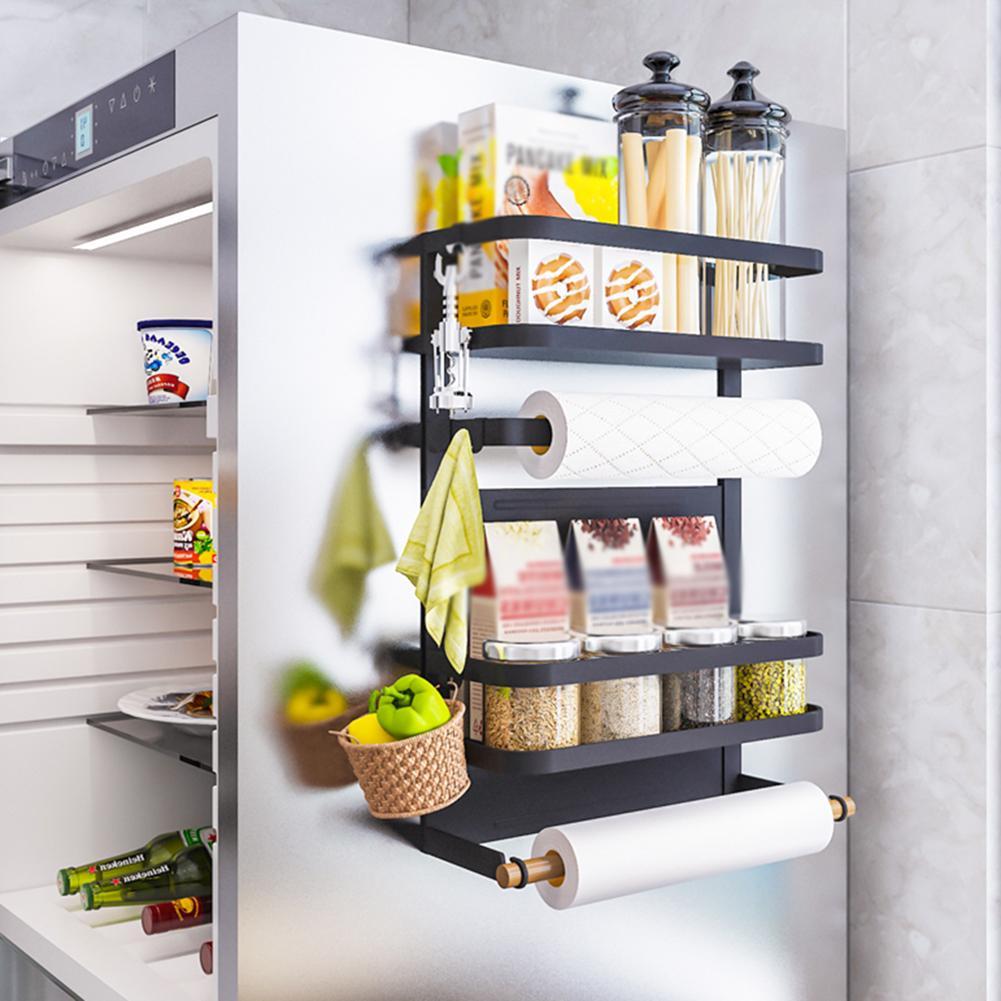 Magnetic Refrigerator Shelf - Wall-Mounted, Durable Metal, Anti-Rust & Scratch-Resistant