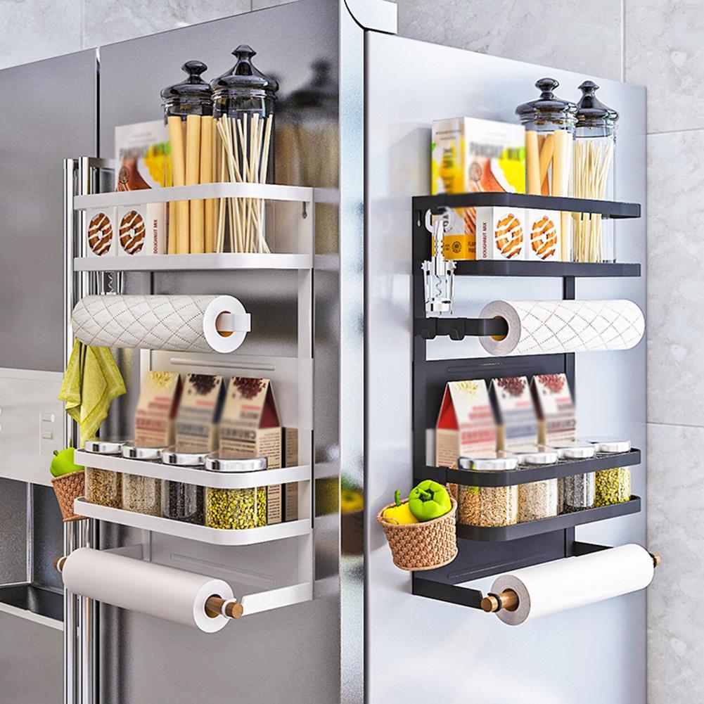 Magnetic Refrigerator Shelf - Wall-Mounted, Durable Metal, Anti-Rust & Scratch-Resistant