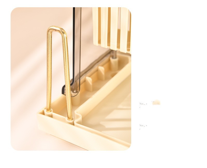 Detachable Cream Stove Storage Shelf - Multi-Functional Kitchen Organizer, PET PS Material