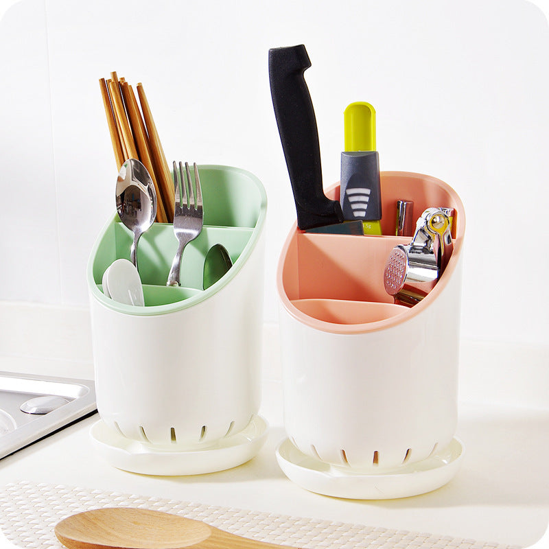 Detachable Kitchen Storage Drain Rack Barrel - Keep Your Table Clean & Organized
