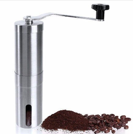 Stainless Steel Hand Coffee Grinder - Ceramic Core Grinding