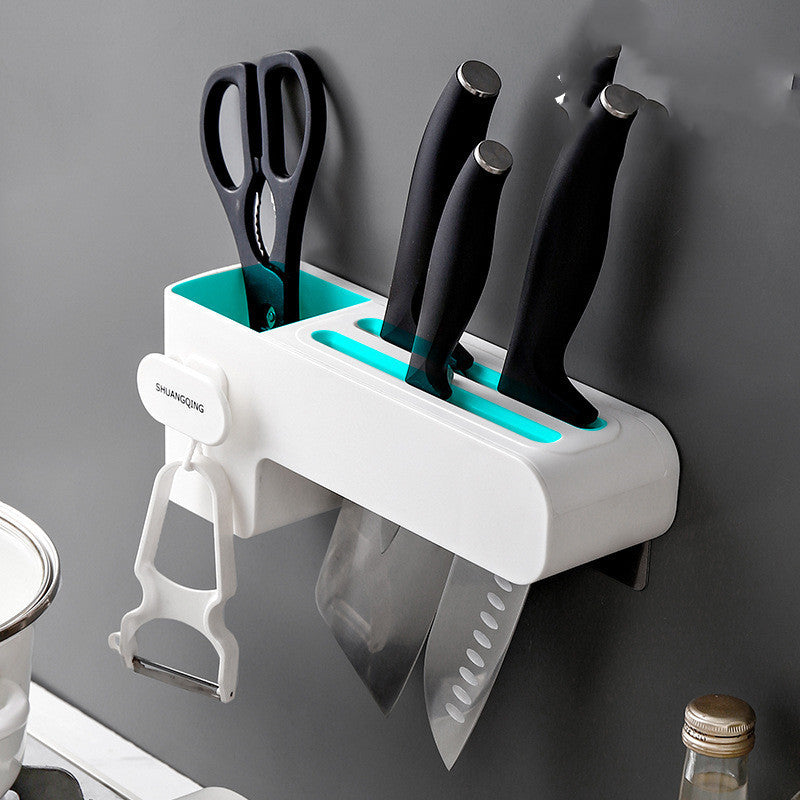Modern Simple Plastic Kitchen Knife Rack - 10.6x8.5x26.0cm
