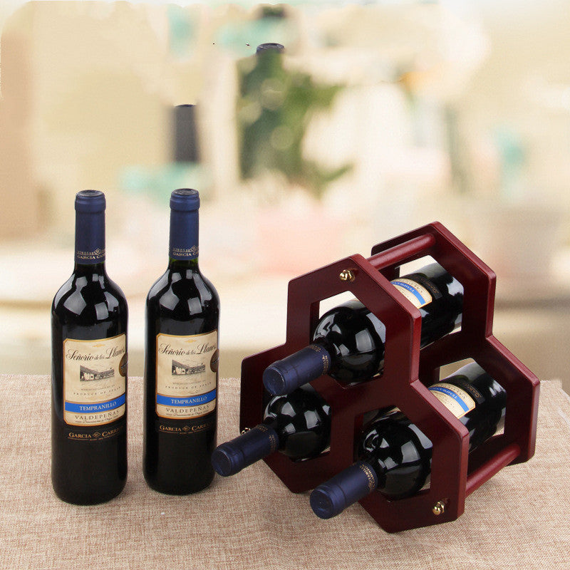 European Light Luxury Wooden Wine Rack - Creative Design, Various Types