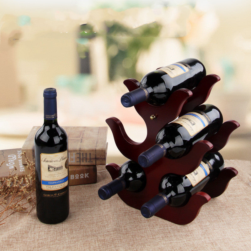 European Light Luxury Wooden Wine Rack - Creative Design, Various Types