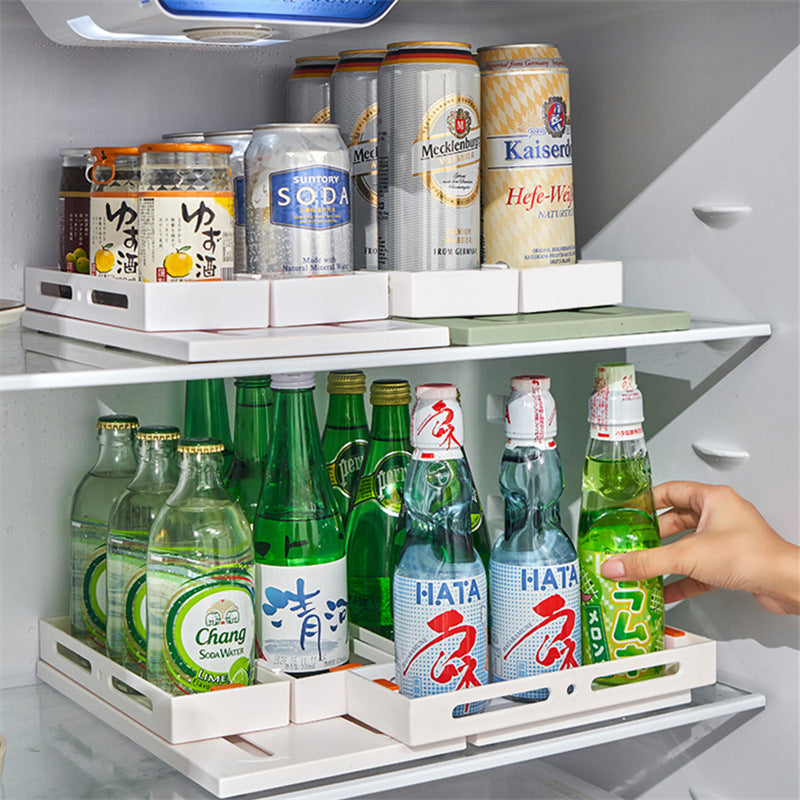 Under Sink Pull-Out Spice Rack - Single/Double Layer, Fashionable & Simple Design