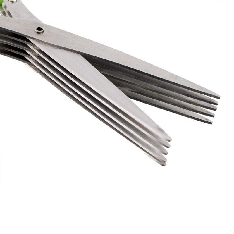 Multifunctional Stainless Steel Kitchen Scissors - V-Shaped, Japanese Style