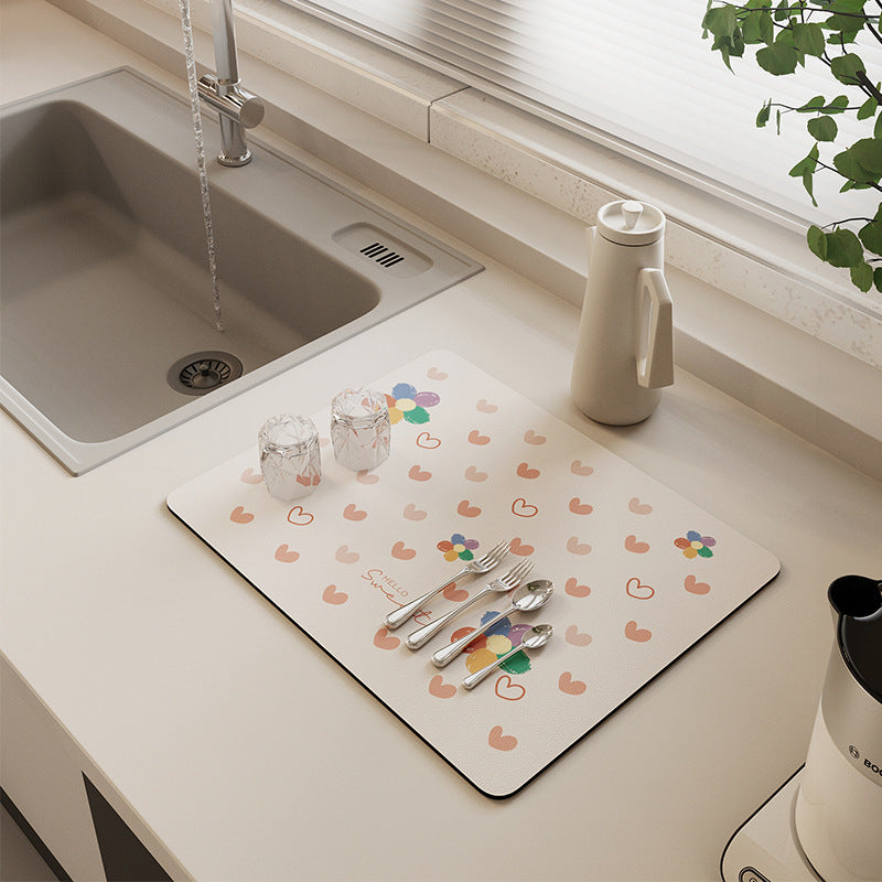 Modern Simplicity Kitchen Table Top Hydrophilic Insulation Mat - PVC, Various Colors and Sizes