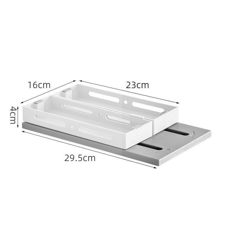 Under Sink Pull-Out Spice Rack - Single/Double Layer, Fashionable & Simple Design