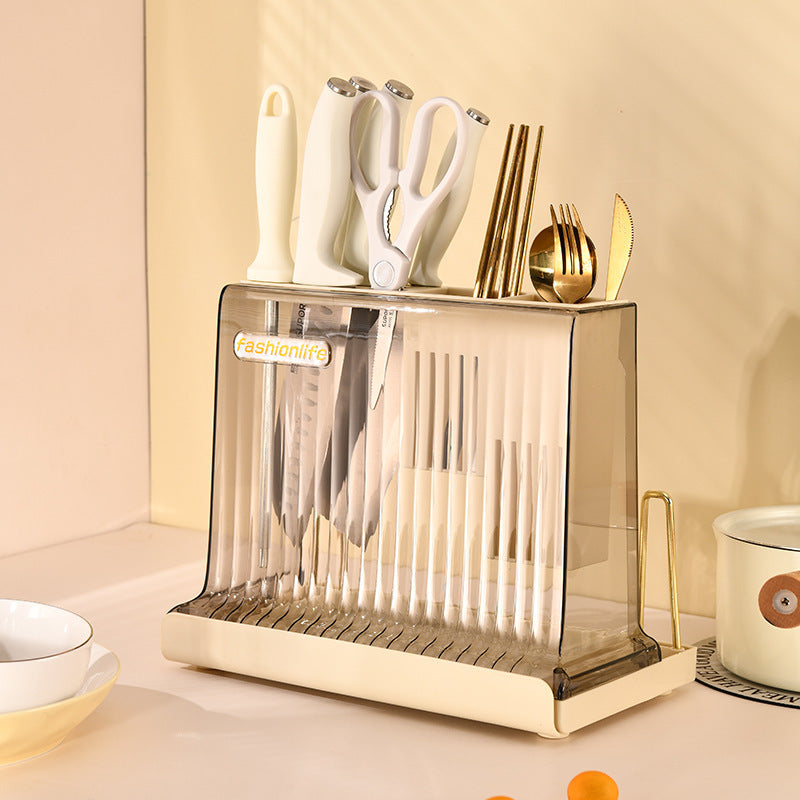 Detachable Cream Stove Storage Shelf - Multi-Functional Kitchen Organizer, PET PS Material