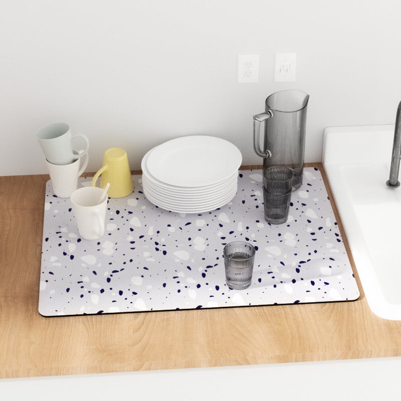 Scandinavian Style Kitchen Diatom Mud Absorbent Pad - Various Sizes and Colors