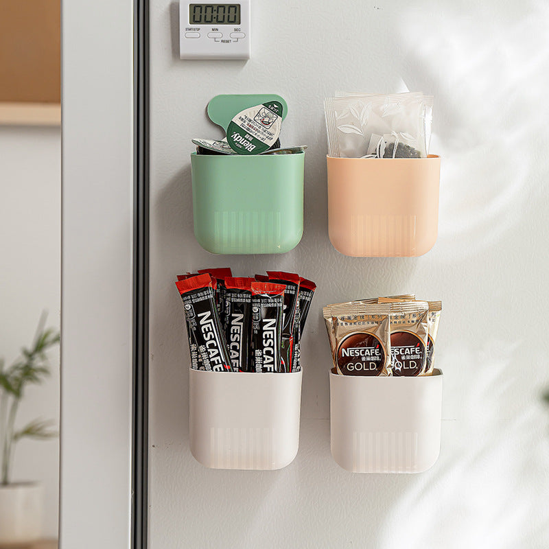 Magnetic Wall Hanging Storage Box - Modern Simplicity, High Quality, Large, 100% New Plastic, Multiple Colors