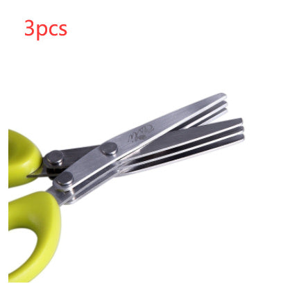 Multifunctional Stainless Steel Kitchen Scissors - V-Shaped, Japanese Style