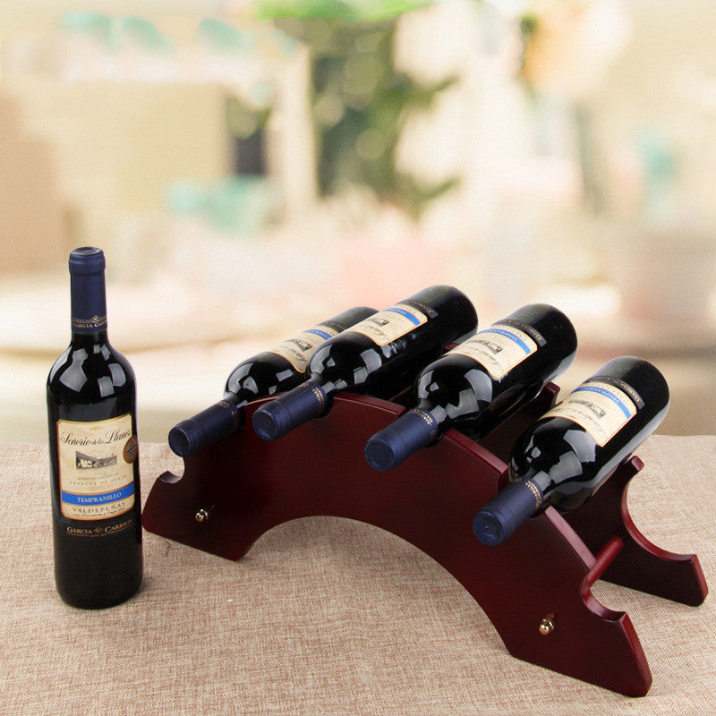 European Light Luxury Wooden Wine Rack - Creative Design, Various Types