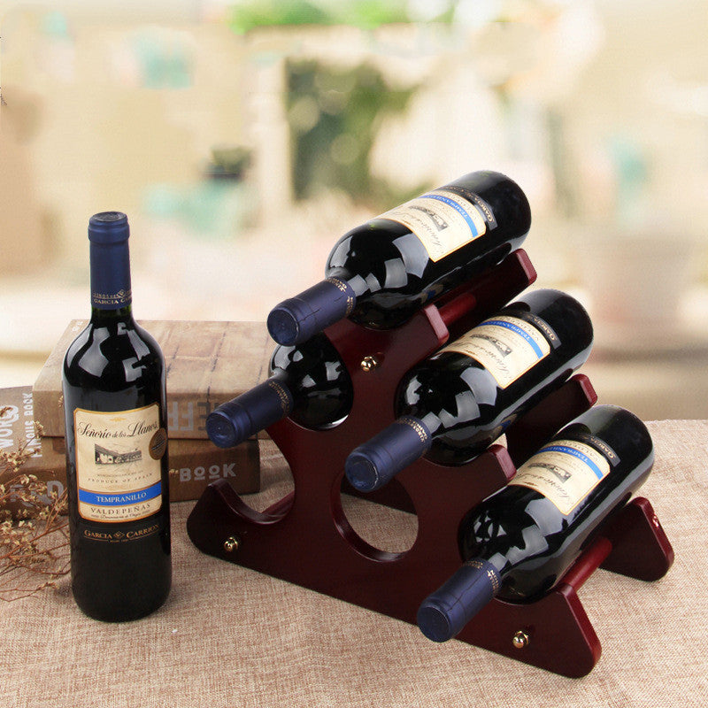 European Light Luxury Wooden Wine Rack - Creative Design, Various Types